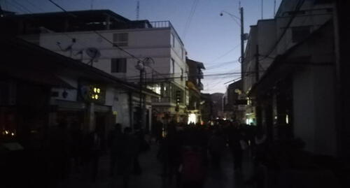 Puno quedó paralizado durante tres horas por falta de electricidad