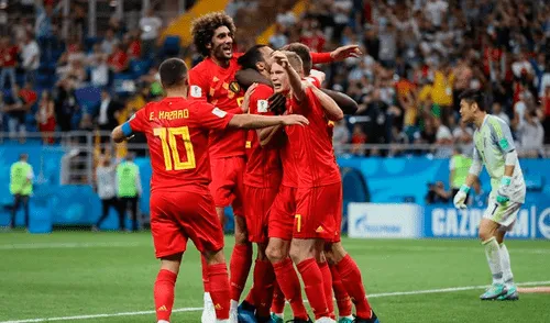 Bélgica venció 3-2 a Japón y enfrentará a Brasil en cuartos de final