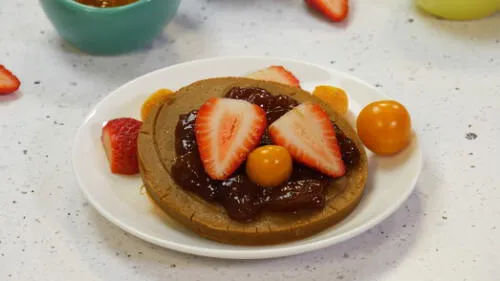 Panqueques de mermelada y aguaymanto  [Video y Receta]