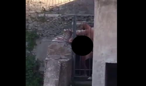 En YouTube, aprovecharon una marcha y tuvieron sexo al aire libre pero fueron grabados