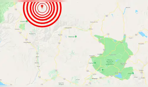 Sismo de 4.0 grados se sintió esta noche en Arequipa