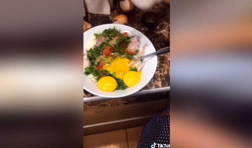 Desliza las imágenes para conocer los pasos para preparar este exquisito alimento peruano. Foto: captura de TikTok/cocinaconmilaymari