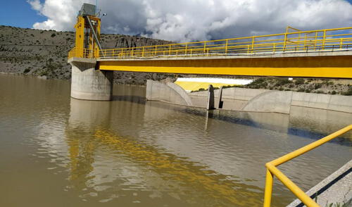 El embalse de Aguada Blanca tiene un alto nivel de sedimentación. Foto: La República
