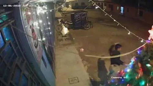 Chiclayo: intentan robar árbol de Navidad [FOTOS]