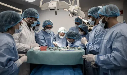 El hombre fue llevado inmediatamente al hospital, donde lo reanimaron y llevaron a la sala de operaciones. Foto: AFP.