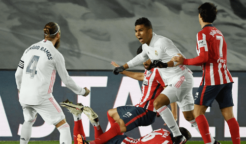 Casemiro marcó el primero para el Real Madrid. Foto: AFP