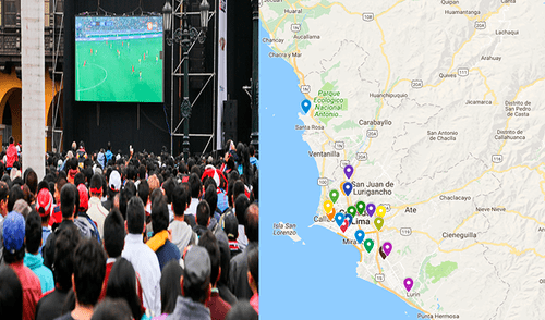 Google Maps: todos los lugares donde puedes ver el Perú vs. Nueva Zelanda en pantalla gigante