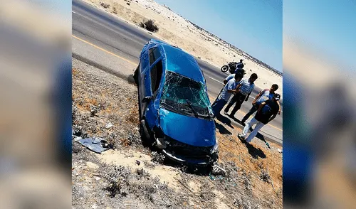 Despiste. Neumático se habría reventado y auto se despistó.