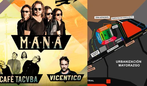 Sepa los horarios y las ubicaciones en el concierto de Maná en Lima