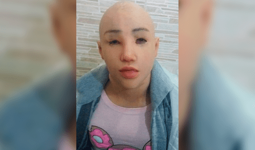 hombre disfrazado de mujer