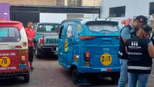 Municipalidad de Pueblo Libre envía al depósito doce mototaxis. Créditos: Municipalidad de Pueblo Libre.