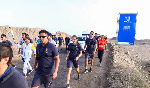 Juegos Panamericanos 2019: La antorcha se encendió en Chan Chan Juegos Panamericanos 2019: La antorcha se encendió en Chan Chan