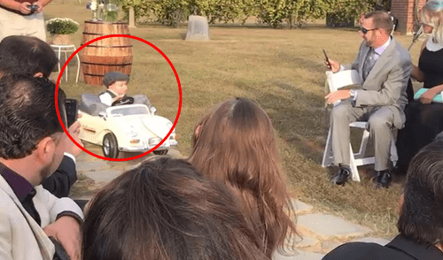 Instagram: bebé iba rumbo al altar con los anillos y se quedó dormido  [VIDEOS]