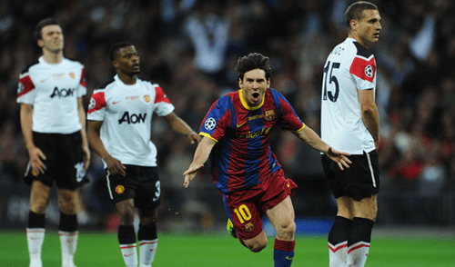 Facebook: ¿Por qué el Manchester United tiene una foto de Messi en el vestuario?