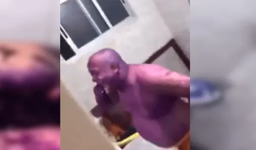 YouTube viral: Joven le echa pintura morada a su papá y lo hace viajar en avión como Thanos 