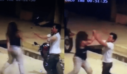 El sujeto terminó por huir. Tarapoto