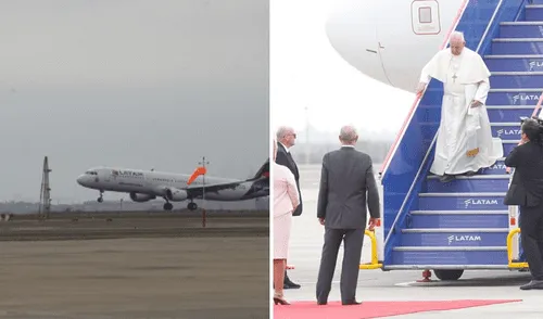 Papa Francisco ya está en Perú: así fue su arribo al aeropuerto Jorge Chávez [VIDEO]