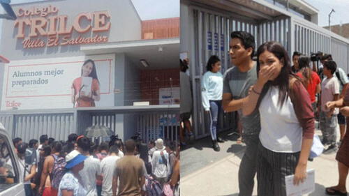V.E.S.: alumno que realizó disparo en colegio Trilce fue retenido por la Policía [VIDEO]