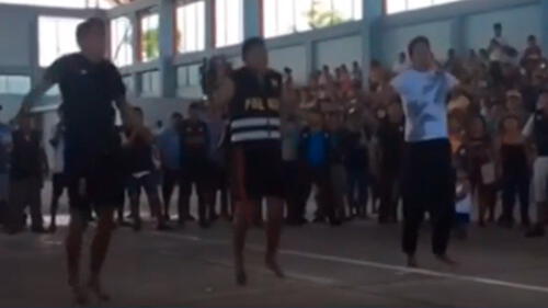 Policías también fueron castigados por su superior. Créditos: Captura Canal N.