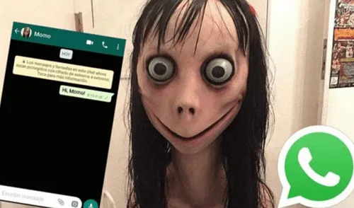 WhatsApp: Momo y las espeluznantes conversaciones que podrás ver en redes sociales 