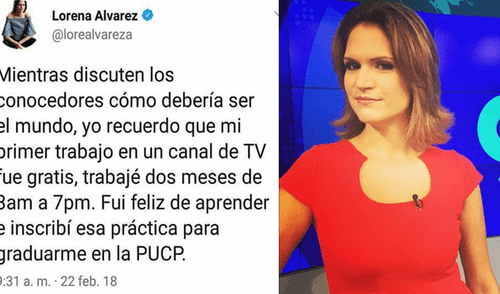 Twitter: Lorena Álvarez causa polémica por publicación sobre “Ley del esclavo juvenil" Twitter: Lorena Álvarez causa polémica por publicación sobre “Ley del esclavo juvenil"