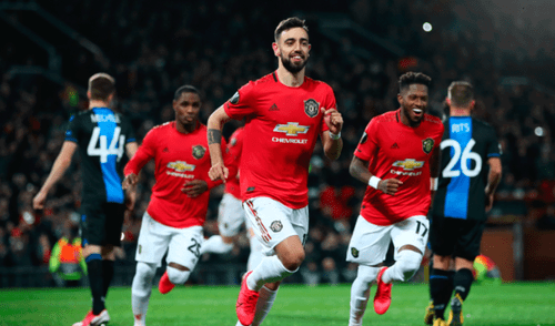 Manchester United vs Brujas por la Europa League