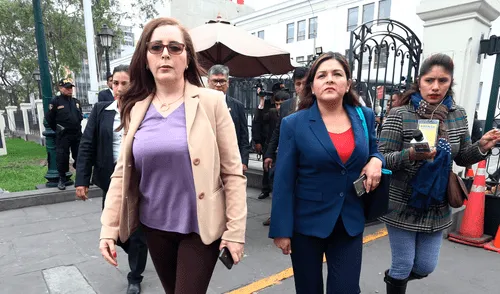 Rosa Bartra y Karina Beteta son integrantes de la Comisión Permanente. Foto: Michael Ramón / La República.