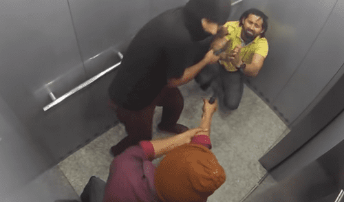 Facebook: personas se topan con ‘ladrones’ en ascensor y reaccionan así al ser amenazados [VIDEO]