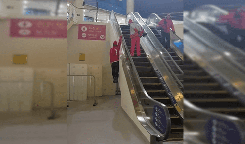 YouTube: Peligrosa forma de subir escaleras mecánicas se hace viral [VIDEO]