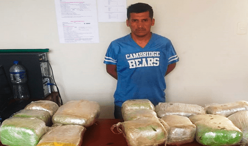 Trujillo: capturan a sujeto con 15 kilos de marihuana Trujillo: capturan a sujeto con 15 kilos de marihuana