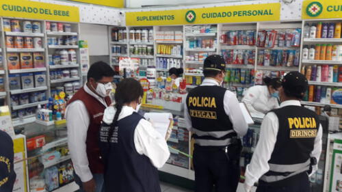 Realizaron operativo en farmacias.