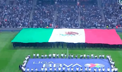 América vs. Monterrey: himno nacional