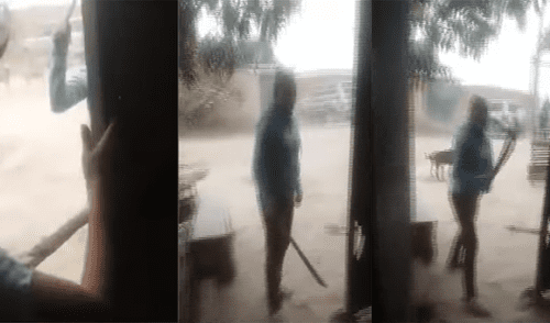 Puente Piedra: mujer amenaza con machete a sus vecinos por defender a sus perros [VIDEO] 