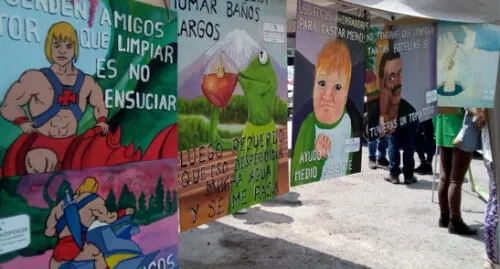 Con memes enseñan a cuidar el medio ambiente en Arequipa [FOTOS]