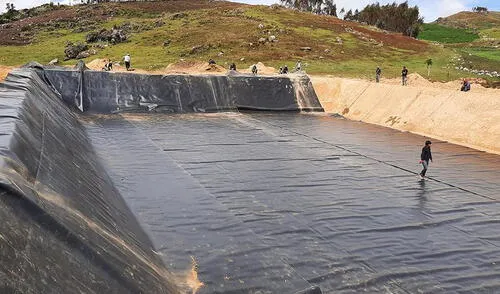 Obra importante en el Ande