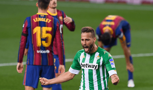 Sanabria marcó el primero para el Real Betis. Foto: AFP Sanabria marcó el primero para el Real Betis. Foto: AFP
