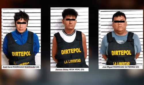 Extorsionadores. Sujetos quedaron en calidad de detenidos.