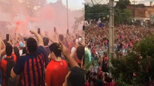 Los hinchas de Cerro Porteño destacaron en las redes sociales por su entrega y aliento.