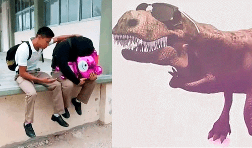 Vía Facebook: dinosaurio de "Cállese viejo lesbiano" se burla de los desafortunados en el amor [VIDEO]