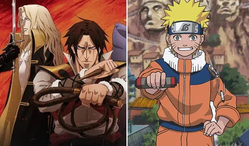 Samuel Deats comparte animación de Naruto. Créditos: composición/Netflix Naruto y Castlevania. Créditos: composición/Netflix