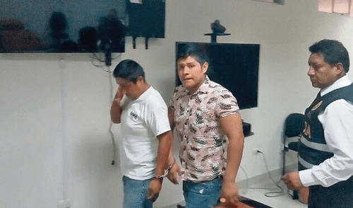 Detenidos Castillo y Cordero.