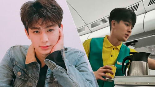 iKON: Song Yun Hyeong es captado trabajando como asistente de vuelo