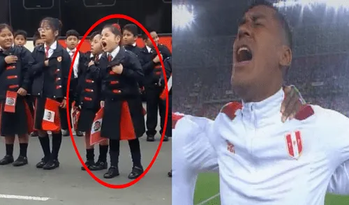 Niña canta el himno al estilo "Renato Tapia" y emociona a usuarios [VIDEO]