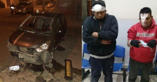 Arequipa. En persecución atrapan a dos sujetos acusados de robo.