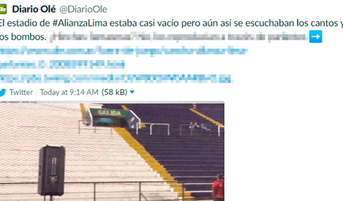 Alianza Lima: prensa argentina 'trolea' a 'íntimos' por parlantes en Matute