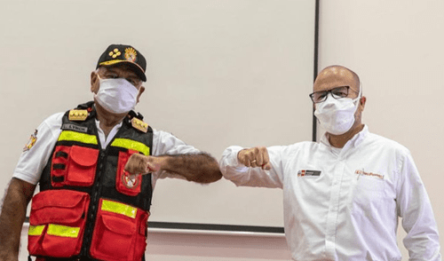 Comandante general de los Bomberos se recuperó de la COVID-19. Foto: Minsa