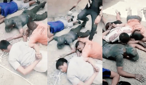 Policía capturó a banda que robó camión repleto de cajas de cervezas en Ate. Foto: Captura de video Policía capturó a banda que robó camión repleto de cajas de cervezas en Ate. Foto: Captura de video