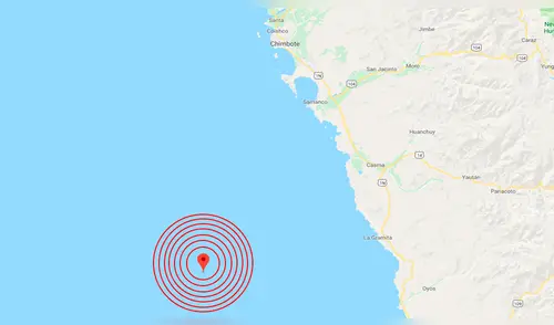 Sismo de 4,6 grados se sintió esta noche en Áncash