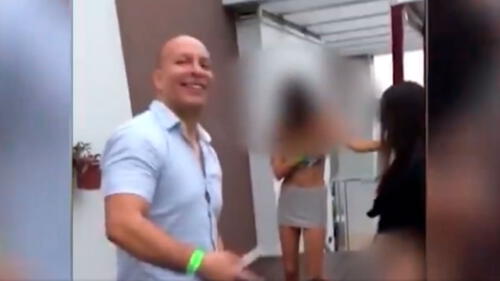 Se difunden nuevas imágenes de la fiesta en la terraza del edificio donde vive el abogado