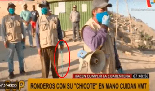 Ronderos castigan con chicote a infractores. Foto: Captura